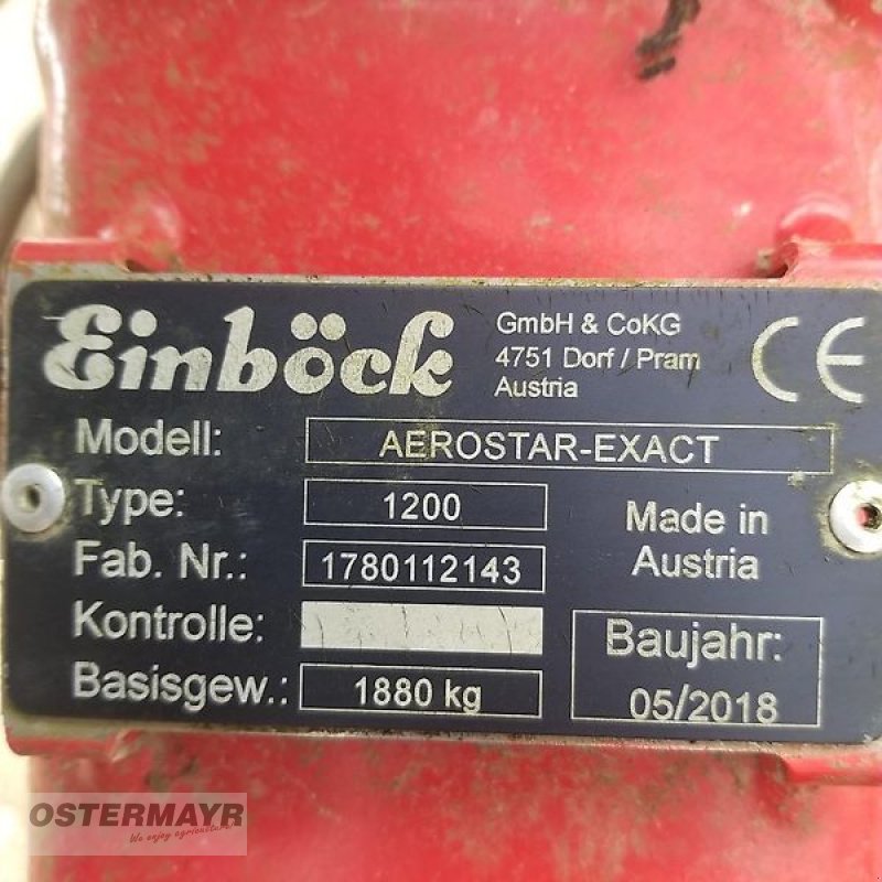 Striegel za tip Einböck Aerostar Exact 1200, Gebrauchtmaschine u Rohr (Slika 5)