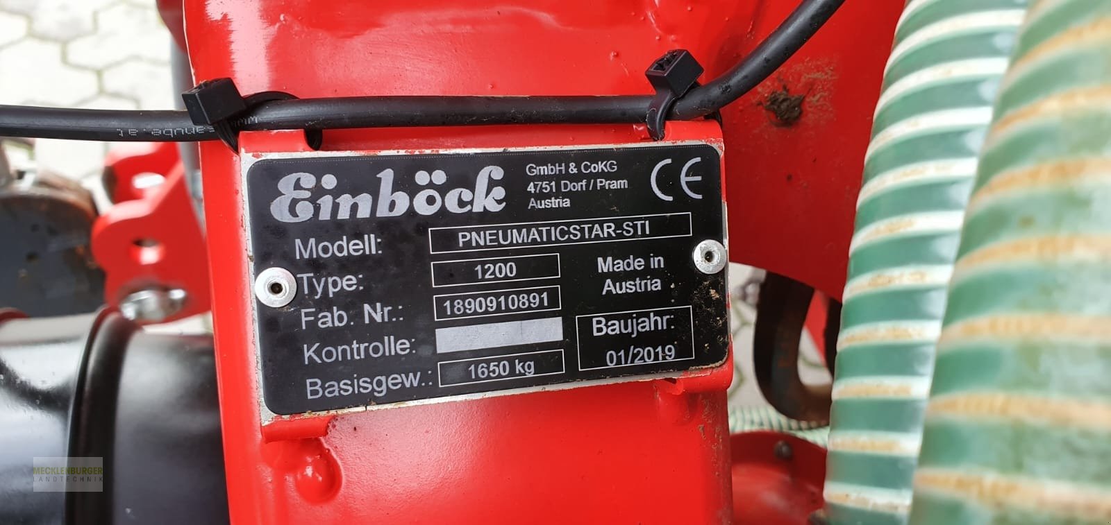 Striegel Türe ait Einböck Pneumaticstar STI, Gebrauchtmaschine içinde Mühlengeez (resim 2)