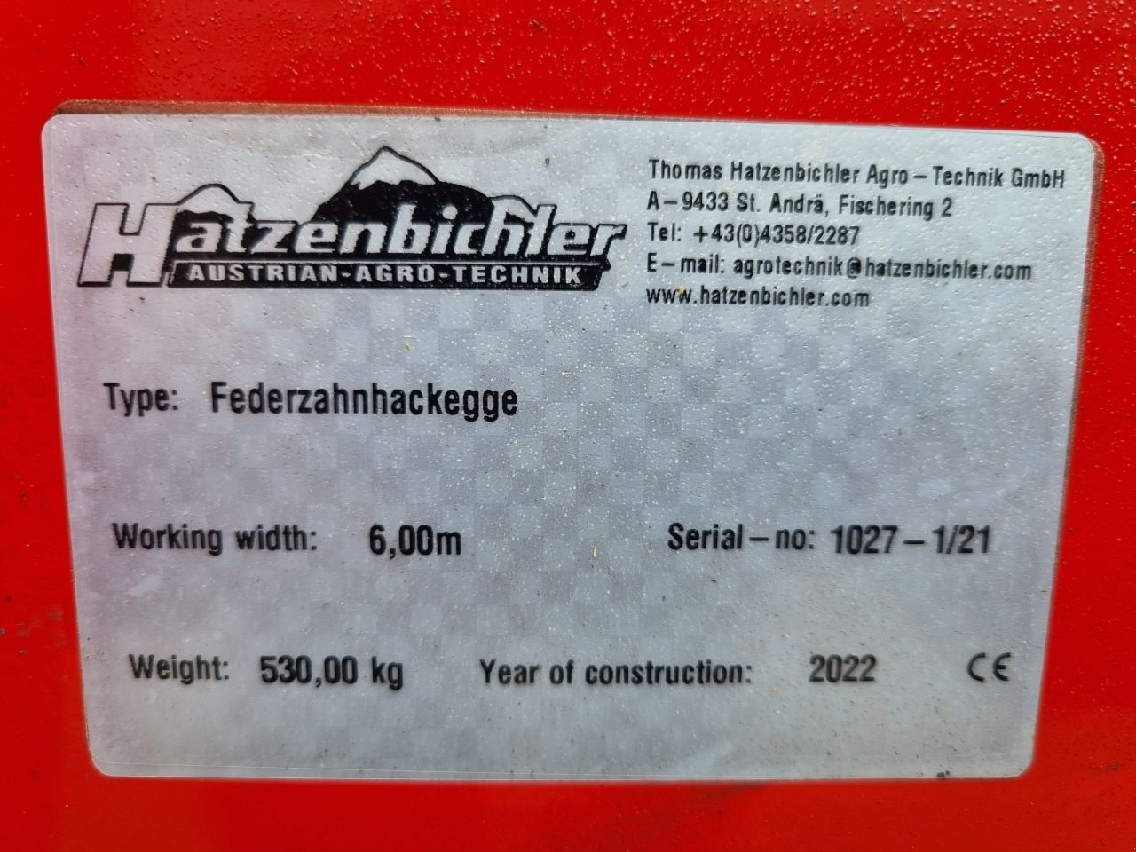 Striegel typu Hatzenbichler Originalstriegel 600, Gebrauchtmaschine v Halle (Obrázek 9)