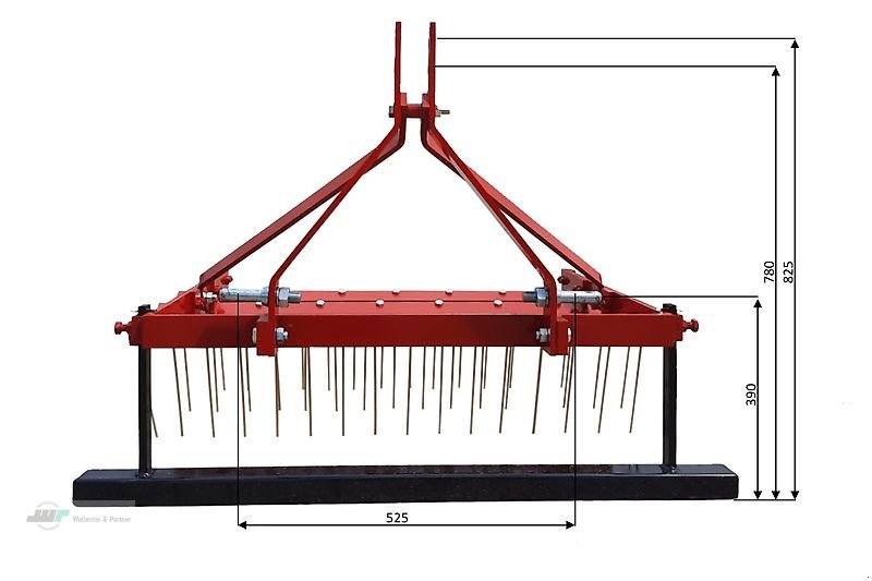 Striegel del tipo Wallentin & Partner Striegel   Rasenlüfter   Wiesenstriegel   3- reihig   1,80 m   ab 16 PS, Neumaschine en Wesenberg (Imagen 3)