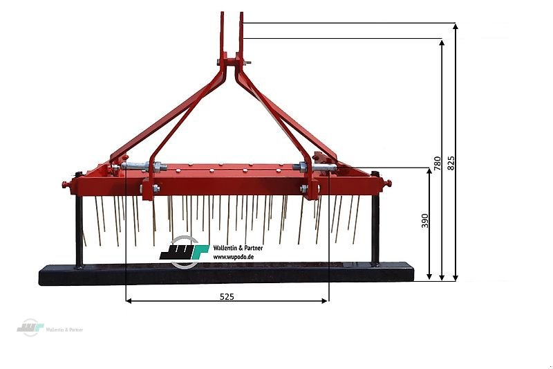 Striegel του τύπου Wallentin & Partner Striegel   Rasenlüfter   Wiesenstriegel   3- reihig   2,20 m   ab 20 PS, Neumaschine σε Wesenberg (Φωτογραφία 8)