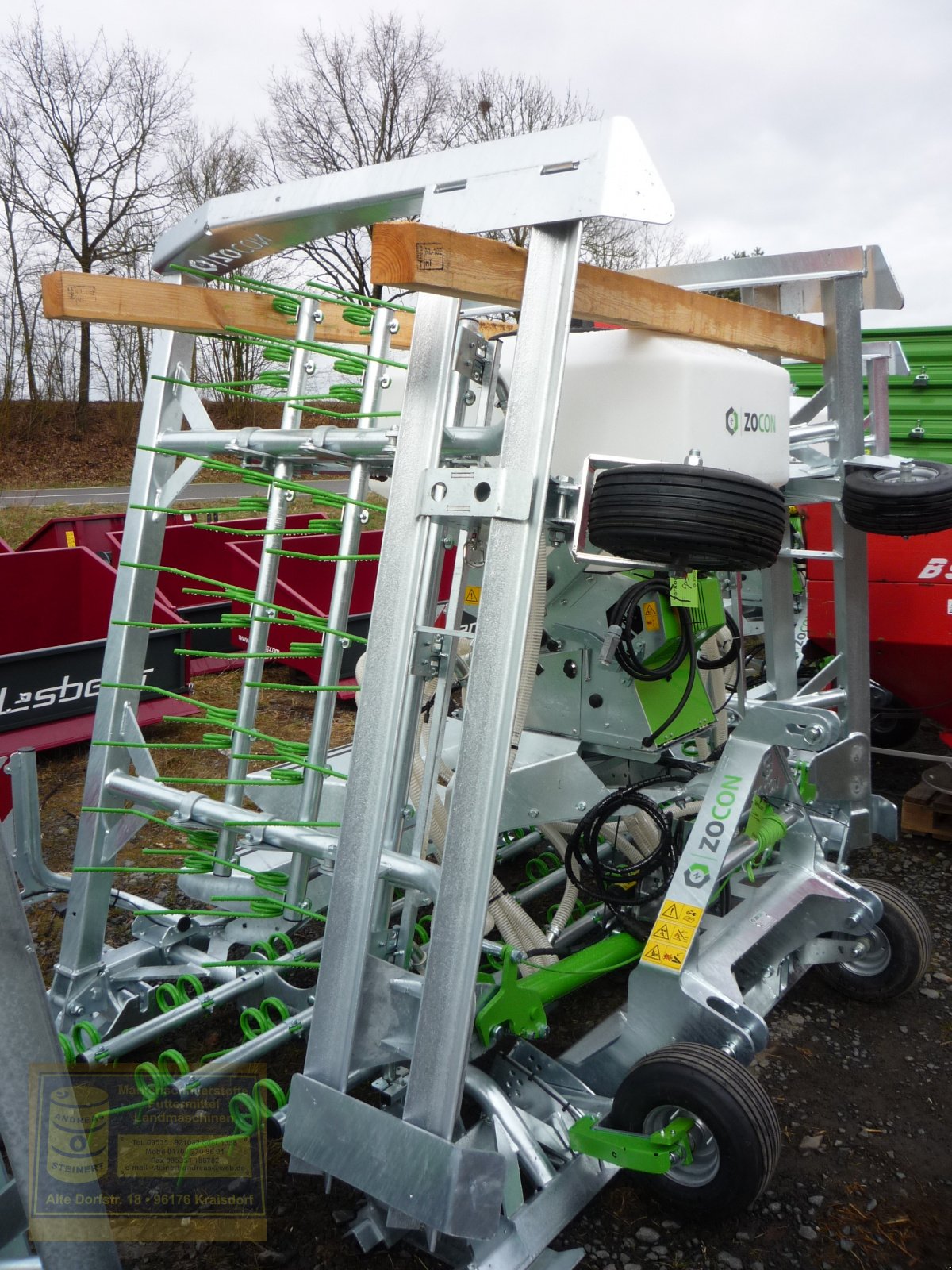 Striegel Türe ait Zocon Unkraustriegel, Grünlandstriegel Greenkeeper 6, Neumaschine içinde Pfarrweisach (resim 5)