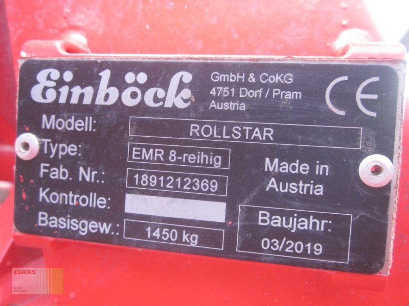 Striegeltechnik & Hacktechnik za tip Einböck ROLLSTAR EMR 8-reiher Rollsternhackgerät, Maishack, Gebrauchtmaschine u Molbergen (Slika 12)