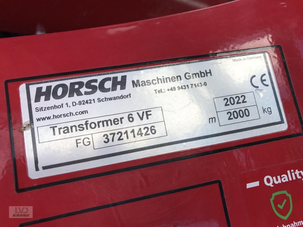 Striegeltechnik & Hacktechnik of the type Horsch Transformer 6 VF, Gebrauchtmaschine in Alt-Mölln (Picture 11)