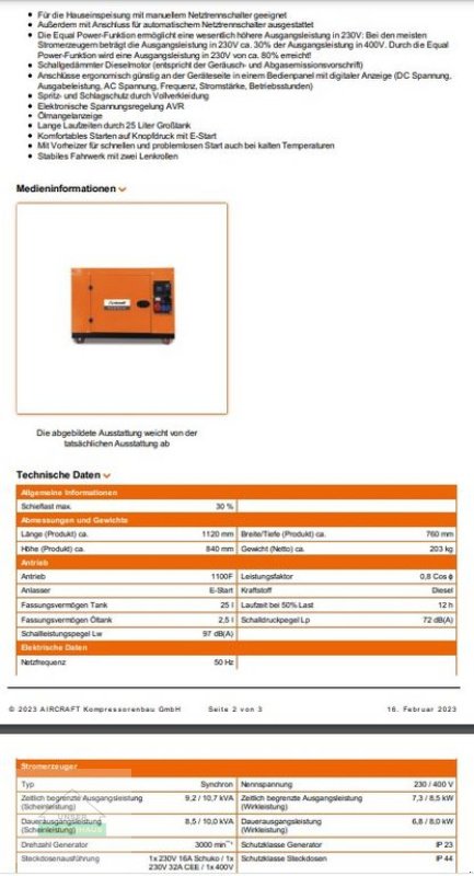 Stromaggregat du type Sonstige PG-D 90TEA, Neumaschine en Engerwitzdorf (Photo 6)