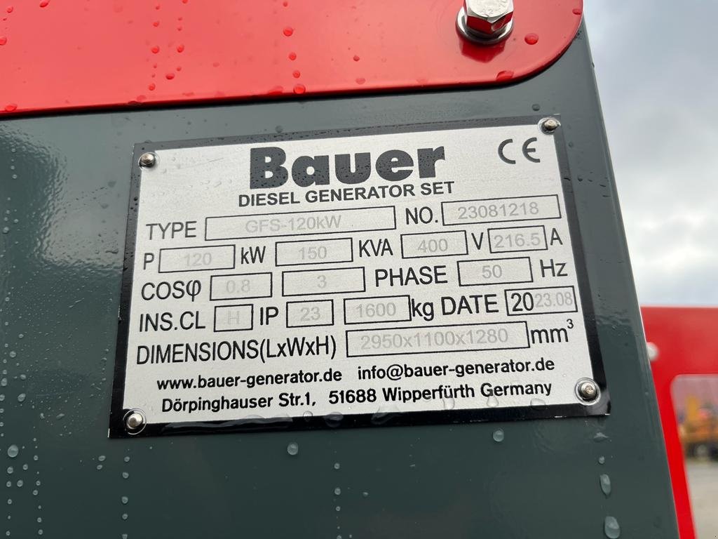 Stromerzeuger tip Bauer GFS-120KW, Gebrauchtmaschine in Neureichenau (Poză 12)