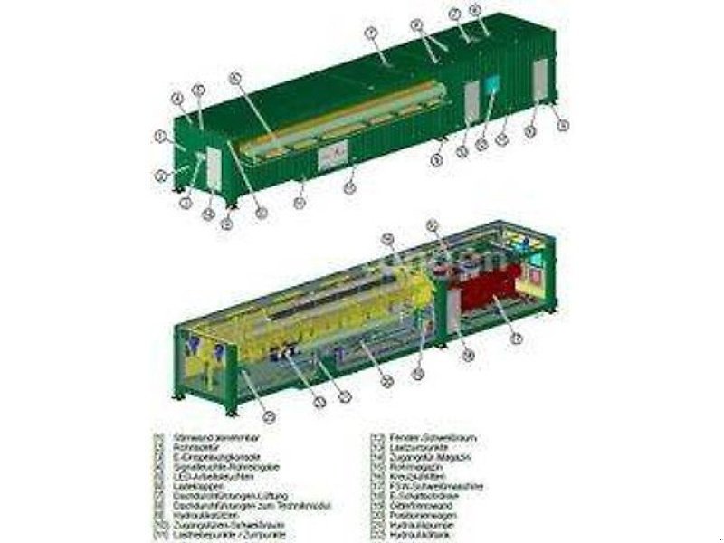 Stromerzeuger Türe ait Sonstige mobiler Container: Lager, Werkstatt, Produktion, Gebrauchtmaschine içinde Altenstadt (resim 18)