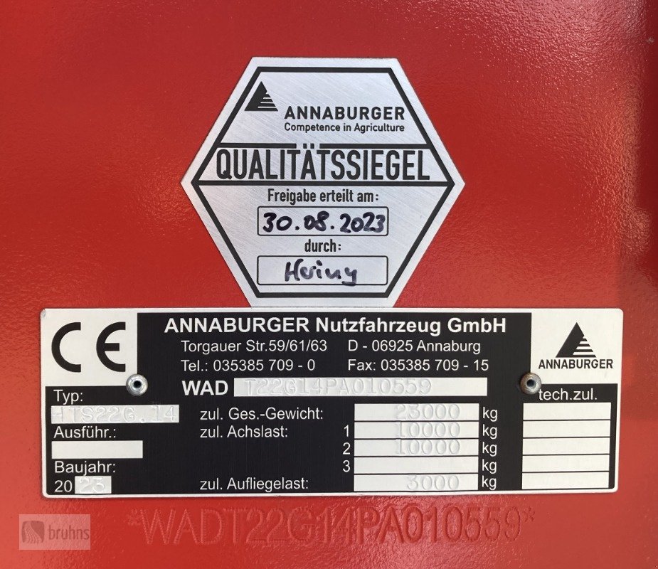 Tandemkipper des Typs Annaburger EcoLiner HTS 22G.14 2-Seiten-Kombikipper, Gebrauchtmaschine in Karstädt (Bild 17)