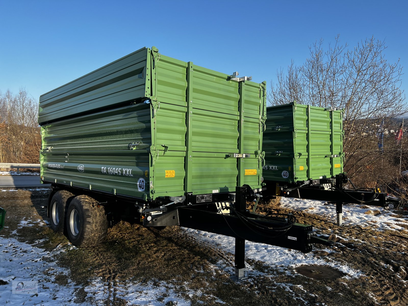 Tandemkipper van het type Brantner TA 16045 XXL, Neumaschine in Regen (Foto 2)