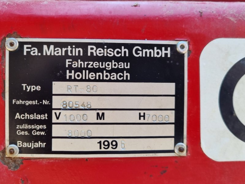 Tandemkipper tip Reisch RT-80, Gebrauchtmaschine in Auhausen (Poză 1)