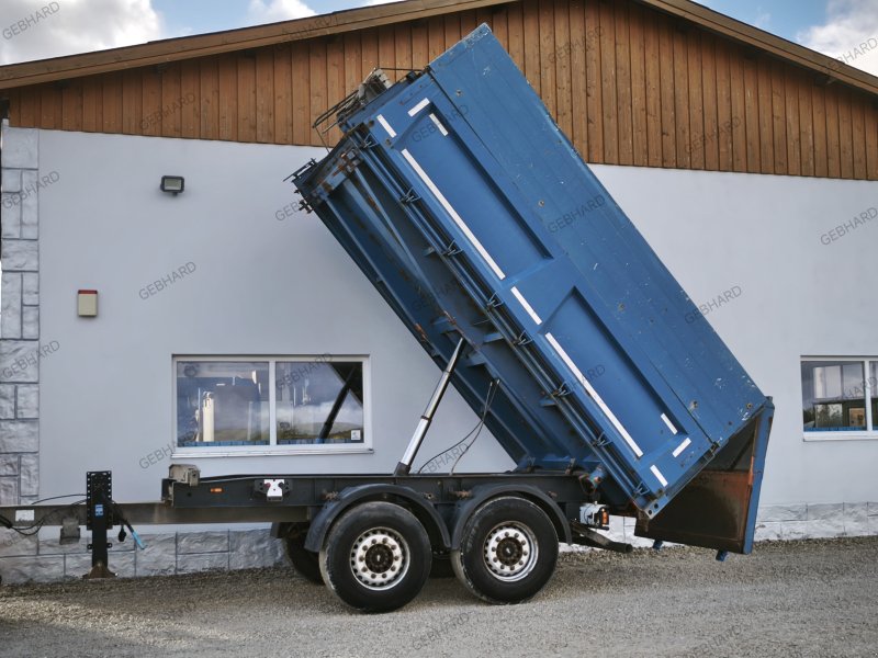 Tandemkipper van het type Schmitz Cargobull Tandemkipper 18 Tonnen Dreiseitenkipper Lkw-Anhänger mit Aufbau und Rollplane 18 To, Gebrauchtmaschine in Großschönbrunn