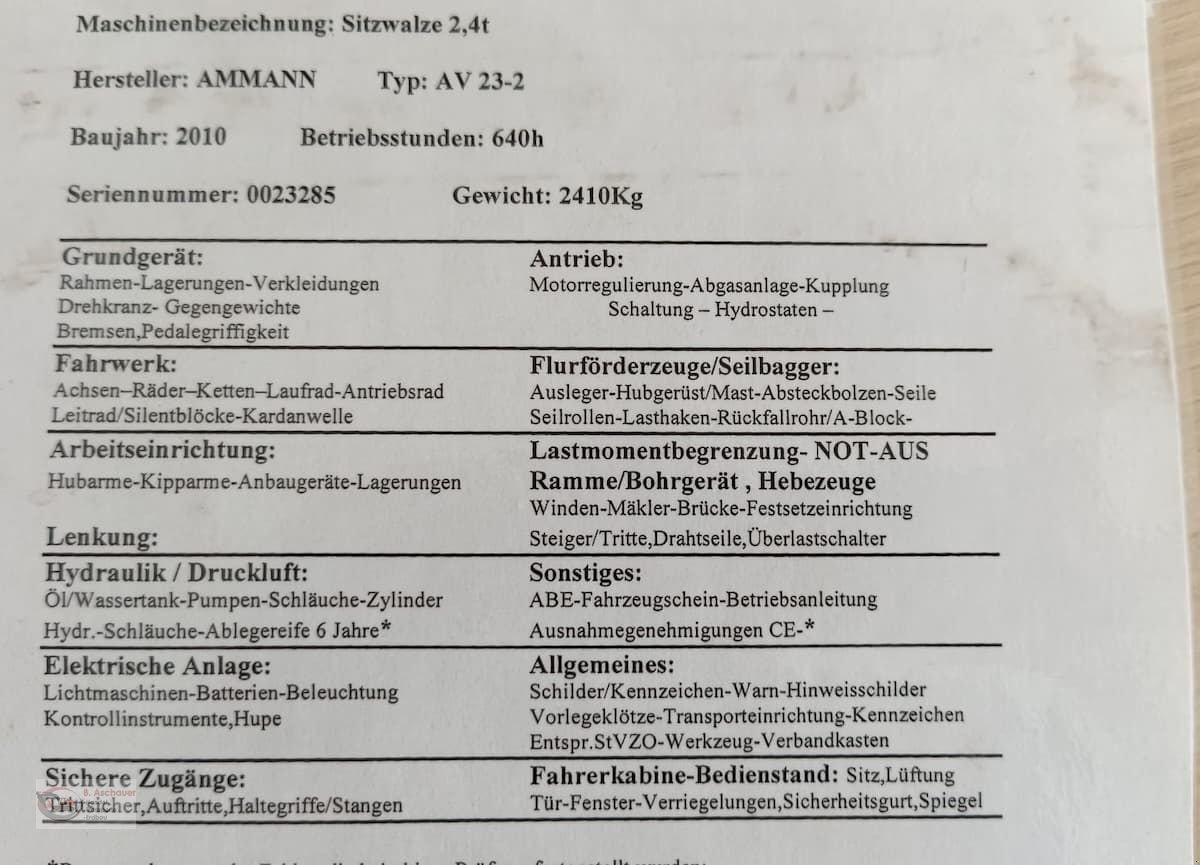 Tandemvibrationswalze типа Ammann AV23-2 Walze, Gebrauchtmaschine в Dimbach (Фотография 12)