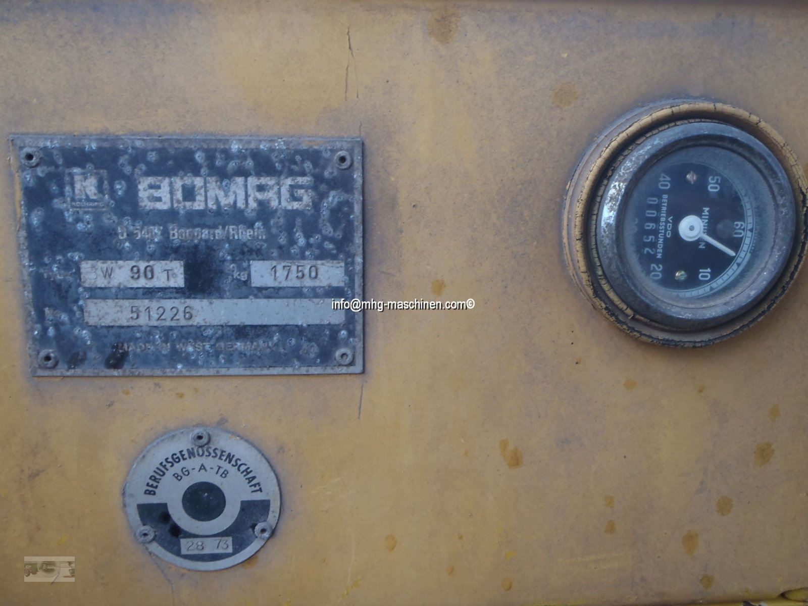 Tandemvibrationswalze van het type Bomag BW 90 T, Gebrauchtmaschine in Gescher (Foto 7)