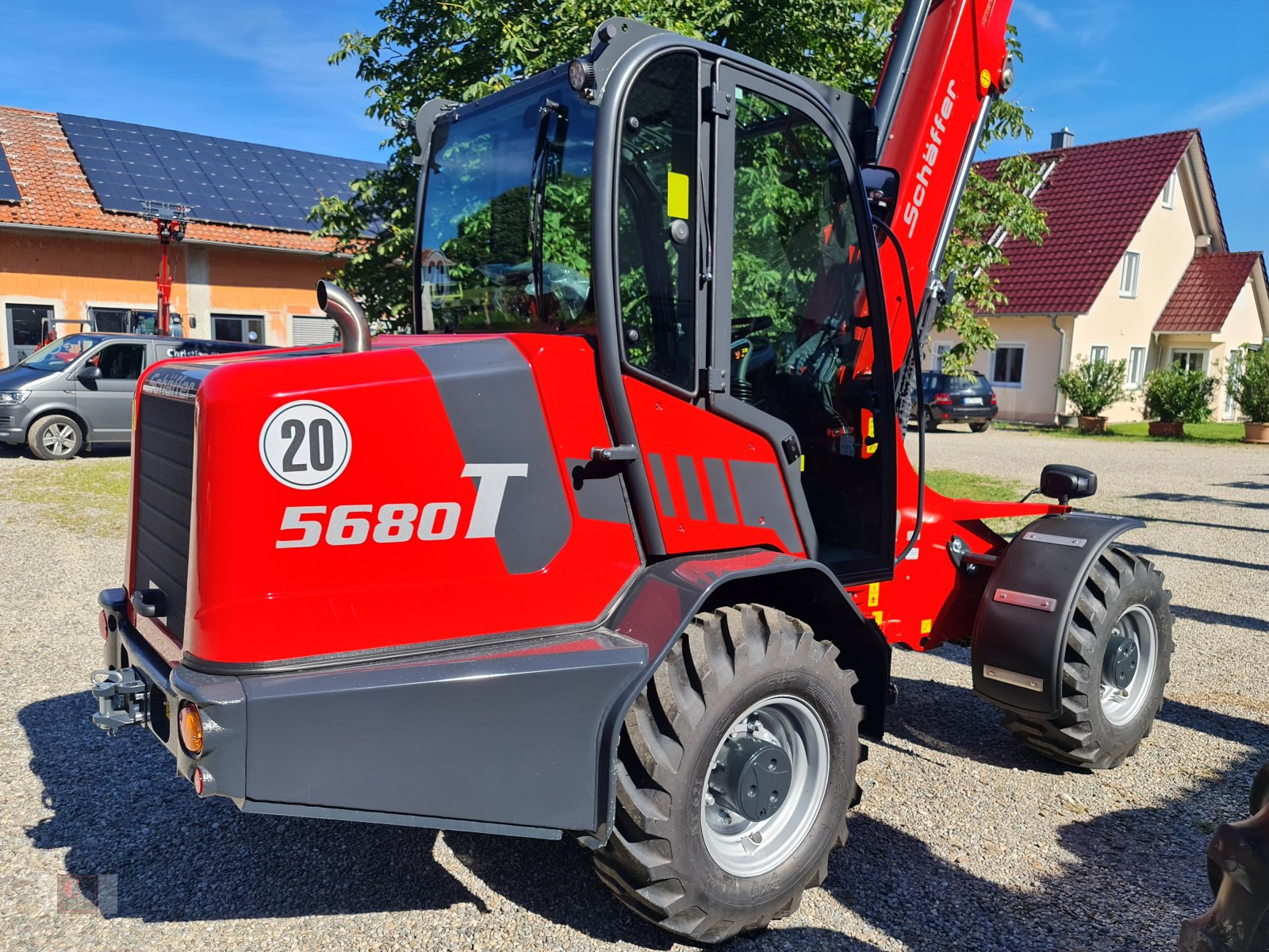 Teleradlader van het type Schäffer 5680T, Neumaschine in Gerolsbach (Foto 3)