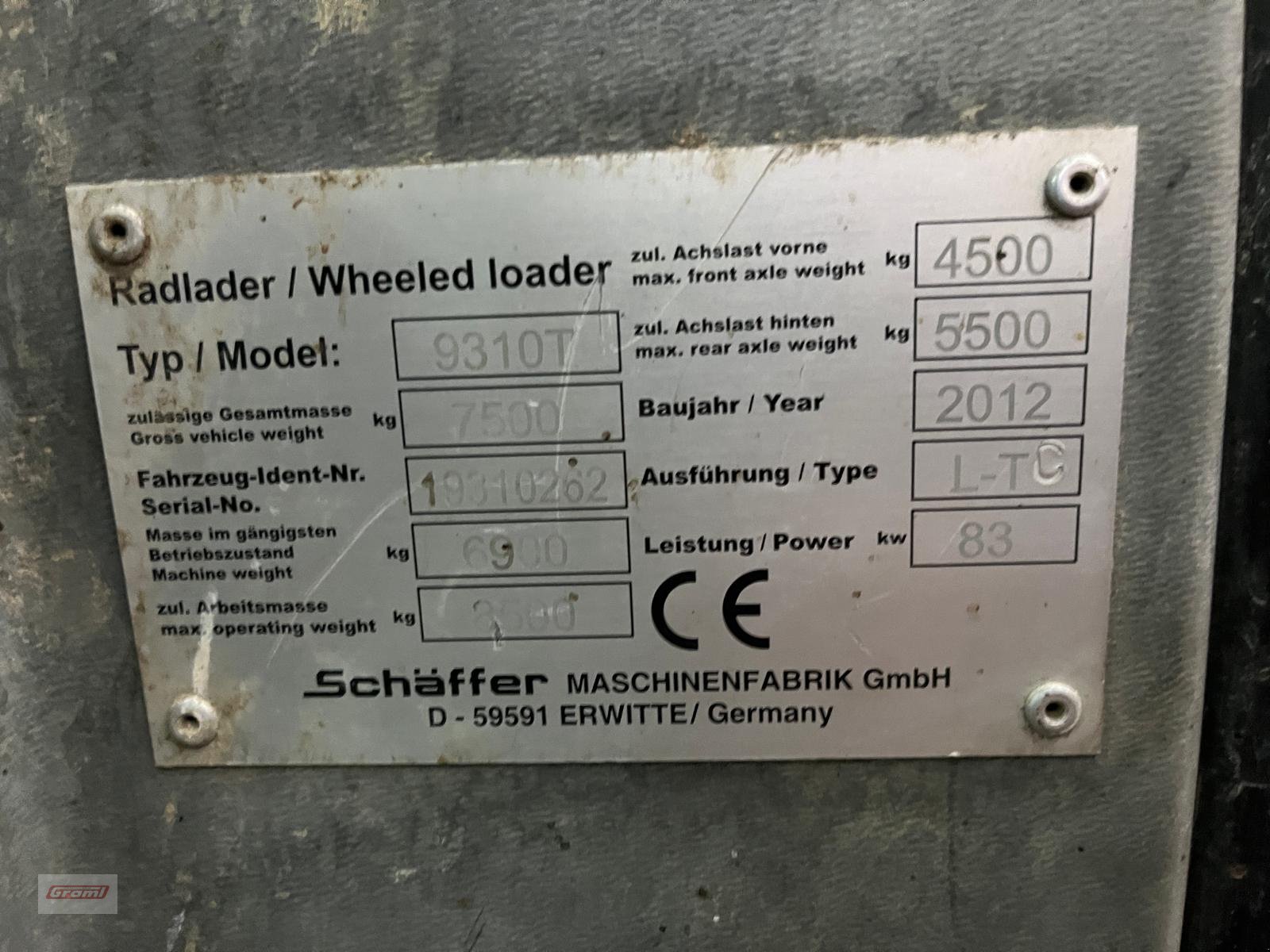 Teleradlader типа Schäffer 9310 T, Gebrauchtmaschine в Kößlarn (Фотография 15)