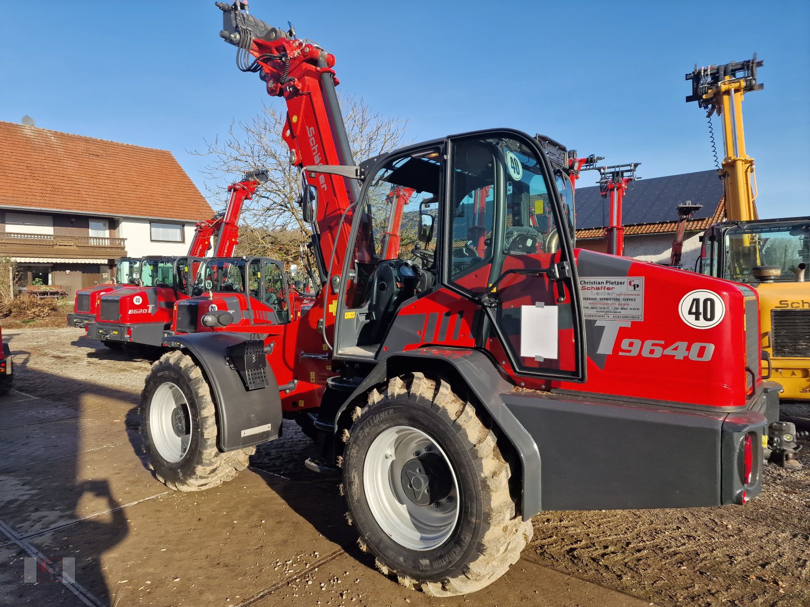 Teleradlader del tipo Schäffer 9640 T, Neumaschine en Gerolsbach (Imagen 2)