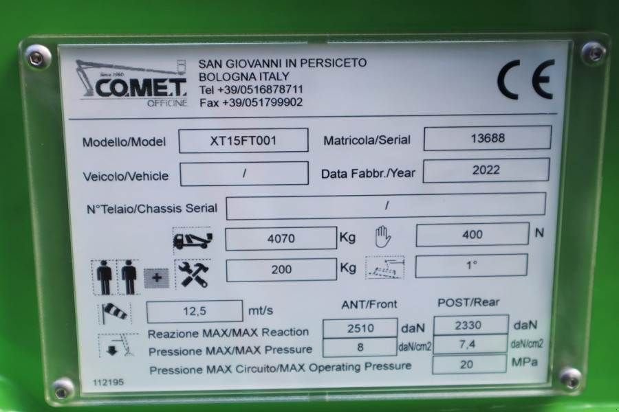 Teleskoparbeitsbühne del tipo Comet Leopard 25 CE Declaration, Valid inspection, *Guar, Gebrauchtmaschine In Groenlo (Immagine 8)