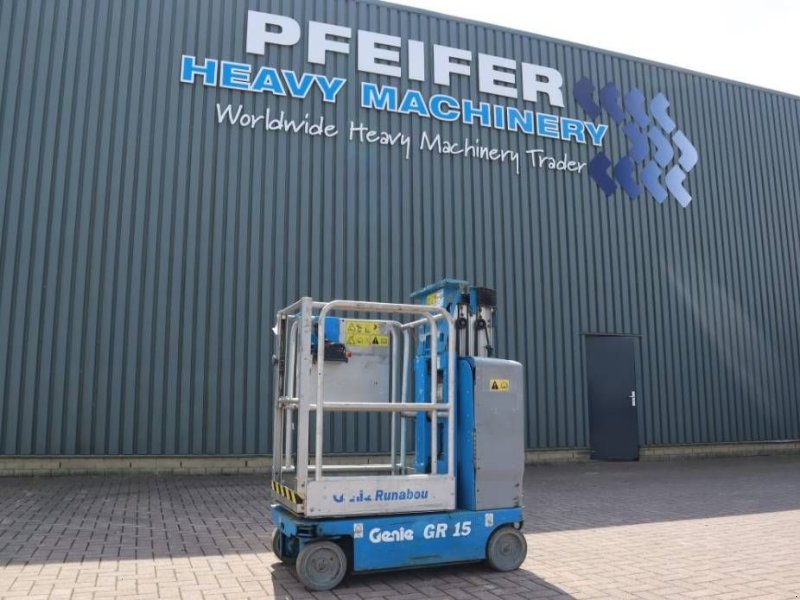 Teleskoparbeitsbühne del tipo Genie GR15 Electric, 6.35m Working Height, 227kg Capacit, Gebrauchtmaschine en Groenlo