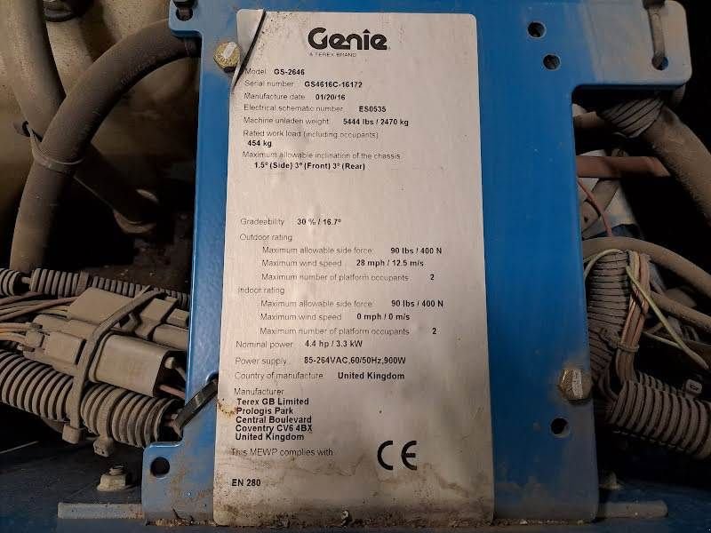 Teleskoparbeitsbühne typu Genie GS-2646, Gebrauchtmaschine w Waregem (Zdjęcie 5)