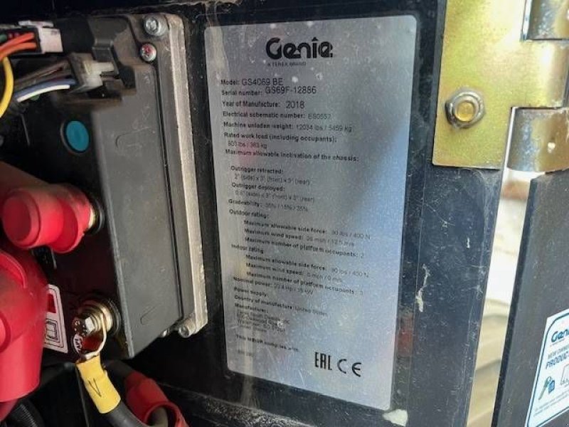 Teleskoparbeitsbühne del tipo Genie GS 4069, Gebrauchtmaschine en Sittard (Imagen 11)