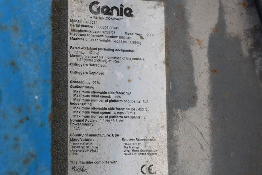 Teleskoparbeitsbühne от тип Genie GS2632 Electric, Working Height 10m, 227kg Capacit, Gebrauchtmaschine в Groenlo (Снимка 7)