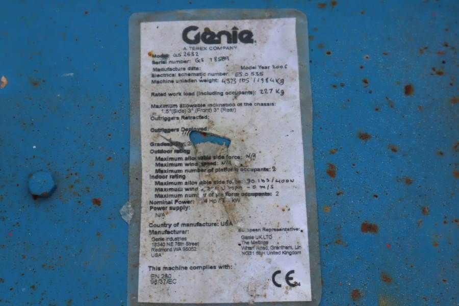 Teleskoparbeitsbühne del tipo Genie GS2632 Electric, Working Height 10m, 227kg Capacit, Gebrauchtmaschine en Groenlo (Imagen 11)