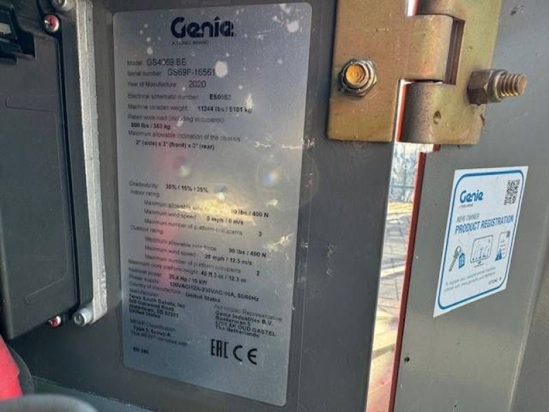 Teleskoparbeitsbühne a típus Genie GS4069, Gebrauchtmaschine ekkor: Antwerpen (Kép 10)