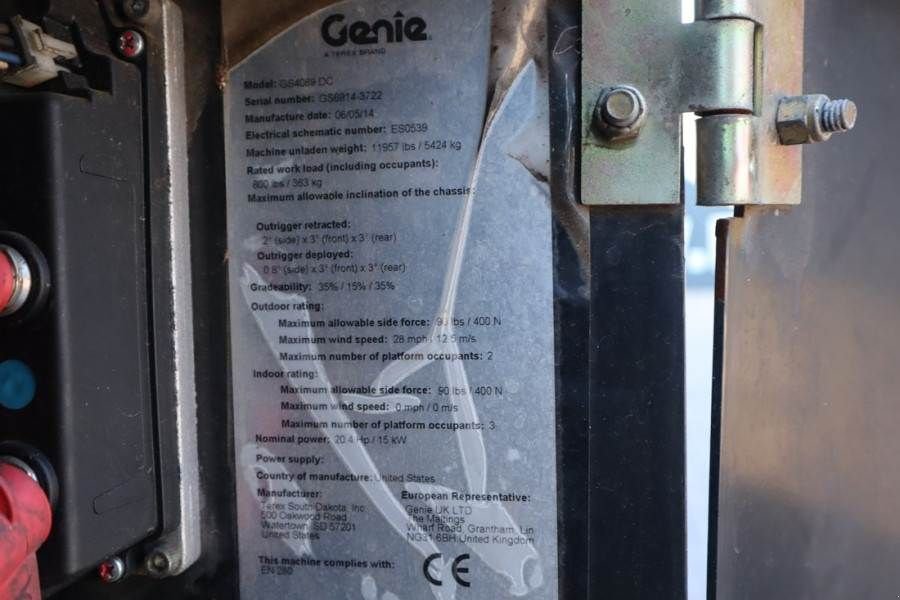 Teleskoparbeitsbühne za tip Genie GS4069DC Electric, 14m Working Height, 363kg Capac, Gebrauchtmaschine u Groenlo (Slika 9)