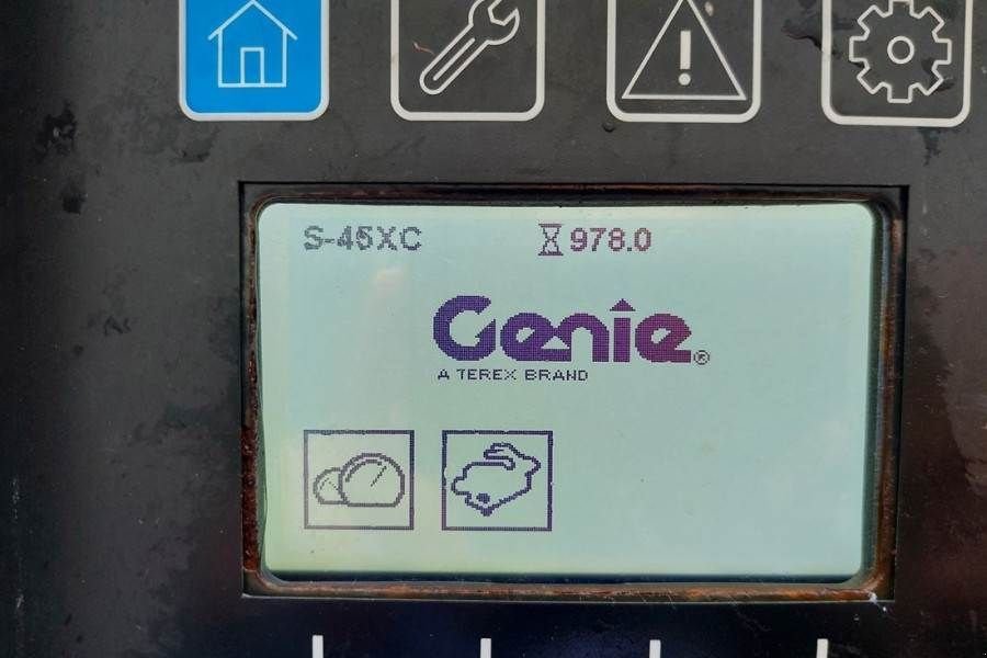 Teleskoparbeitsbühne Türe ait Genie S45XC Valid inspection, *Guarantee! 15.5m Working, Gebrauchtmaschine içinde Groenlo (resim 5)