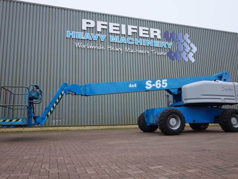 Teleskoparbeitsbühne del tipo Genie S65 4WD Diesel, 4x4 Drive, 22m Working Height, 17m, Gebrauchtmaschine en Groenlo