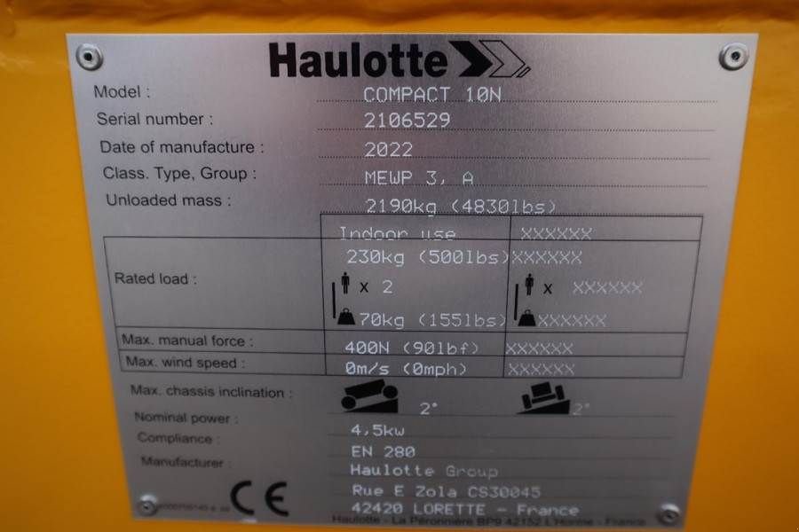 Teleskoparbeitsbühne tipa Haulotte Compact 10N Valid Inspection, *Guarantee! 10m Work, Gebrauchtmaschine u Groenlo (Slika 8)