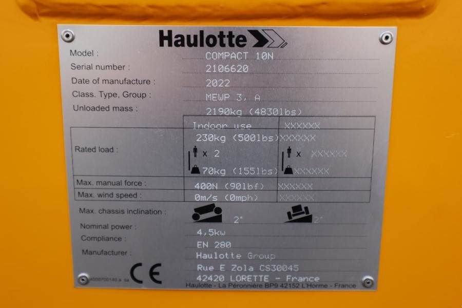 Teleskoparbeitsbühne del tipo Haulotte Compact 10N Valid Inspection, *Guarantee! 10m Work, Gebrauchtmaschine In Groenlo (Immagine 6)