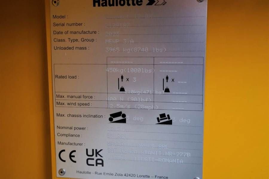 Teleskoparbeitsbühne za tip Haulotte Compact 12DX Valid Inspection, *Guarantee! Diesel,, Gebrauchtmaschine u Groenlo (Slika 7)