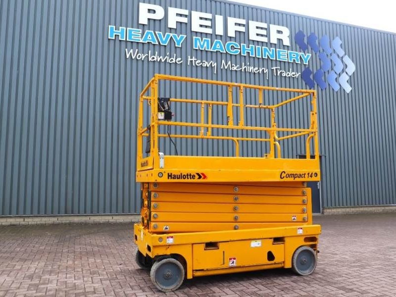 Teleskoparbeitsbühne del tipo Haulotte Compact 14 Electric, 14m Working Height, 350kg Cap, Gebrauchtmaschine en Groenlo (Imagen 1)