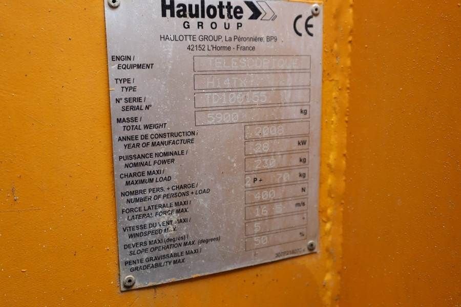 Teleskoparbeitsbühne от тип Haulotte H14TX Diesel, 4x4 Drive, 14,07m Working Height, 10, Gebrauchtmaschine в Groenlo (Снимка 7)