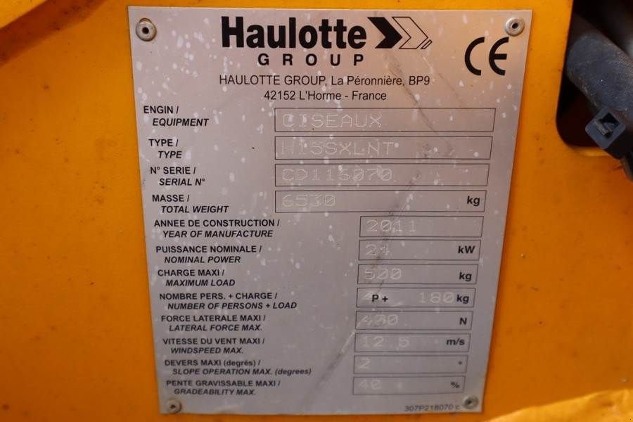 Teleskoparbeitsbühne za tip Haulotte H15SXL Diesel, 4x4 Drive, 15m Working Height, 500k, Gebrauchtmaschine u Groenlo (Slika 8)