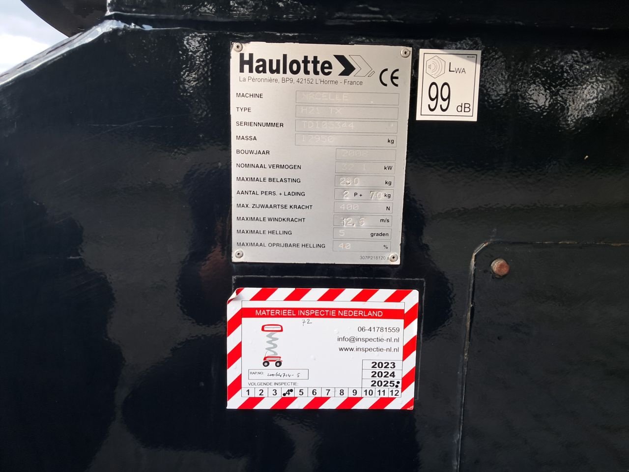 Teleskoparbeitsbühne van het type Haulotte H21TX, Gebrauchtmaschine in Haaksbergen (Foto 10)