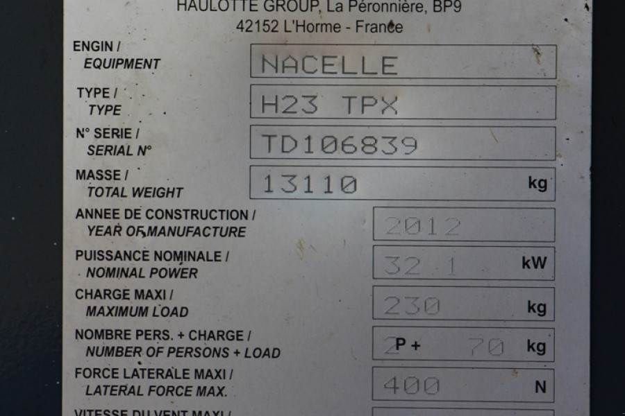 Teleskoparbeitsbühne του τύπου Haulotte H23TPX Diesel, 4x4 Drive, 22.6m Working Height, 19, Gebrauchtmaschine σε Groenlo (Φωτογραφία 7)