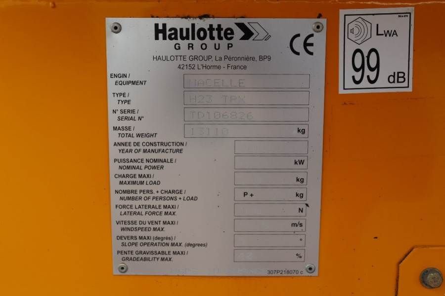 Teleskoparbeitsbühne des Typs Haulotte H23TPX Diesel, 4x4 Drive, 22.6m Working Height, 19, Gebrauchtmaschine in Groenlo (Bild 7)