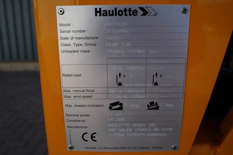 Teleskoparbeitsbühne tipa Haulotte HA12CJ+ Valid inspection, *Guarantee! Electric, 12, Gebrauchtmaschine u Groenlo (Slika 7)