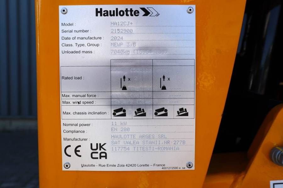 Teleskoparbeitsbühne типа Haulotte HA12CJ+ Valid inspection, *Guarantee! Electric, 12, Gebrauchtmaschine в Groenlo (Фотография 7)