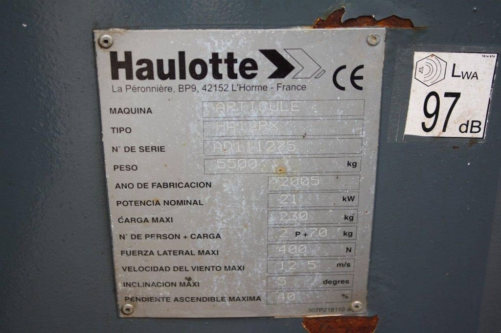 Teleskoparbeitsbühne του τύπου Haulotte HA12PX, Gebrauchtmaschine σε Antwerpen (Φωτογραφία 8)