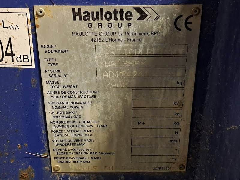 Teleskoparbeitsbühne του τύπου Haulotte HA18 SPX, Gebrauchtmaschine σε Waregem (Φωτογραφία 5)