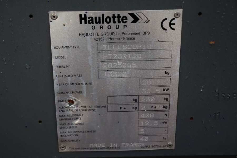 Teleskoparbeitsbühne του τύπου Haulotte HT23RTJ O Valid inspection, *Guarantee! 4x4 Drive,, Gebrauchtmaschine σε Groenlo (Φωτογραφία 7)