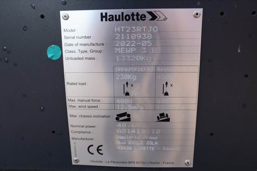 Teleskoparbeitsbühne του τύπου Haulotte HT23RTJ O Valid Inspection, *Guarantee! Diesel, 4x, Gebrauchtmaschine σε Groenlo (Φωτογραφία 7)