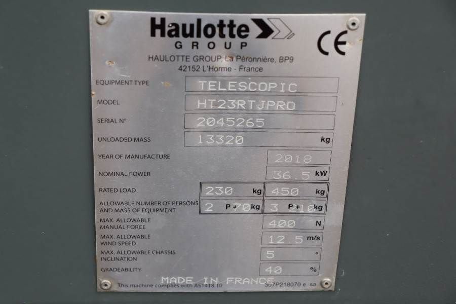 Teleskoparbeitsbühne του τύπου Haulotte HT23RTJ Pro Valid inspection, *Guarantee! 22.5 m W, Gebrauchtmaschine σε Groenlo (Φωτογραφία 7)