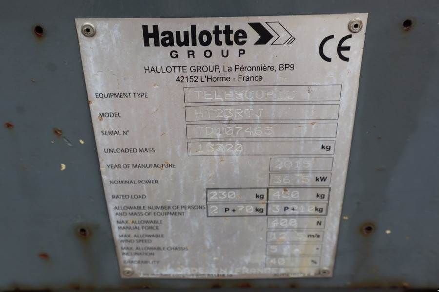 Teleskoparbeitsbühne tip Haulotte HT23RTJ Valid Inspection, *Guarantee! Diesel, 4x4x, Gebrauchtmaschine in Groenlo (Poză 7)