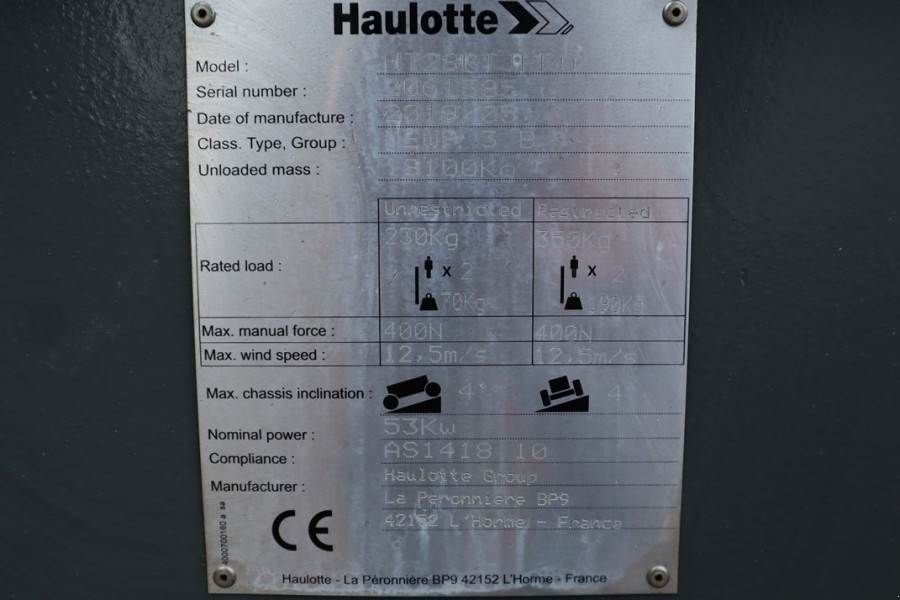 Teleskoparbeitsbühne του τύπου Haulotte HT28RTJ PRO Valid inspection, *Guarantee! 4x4x4 Dr, Gebrauchtmaschine σε Groenlo (Φωτογραφία 9)