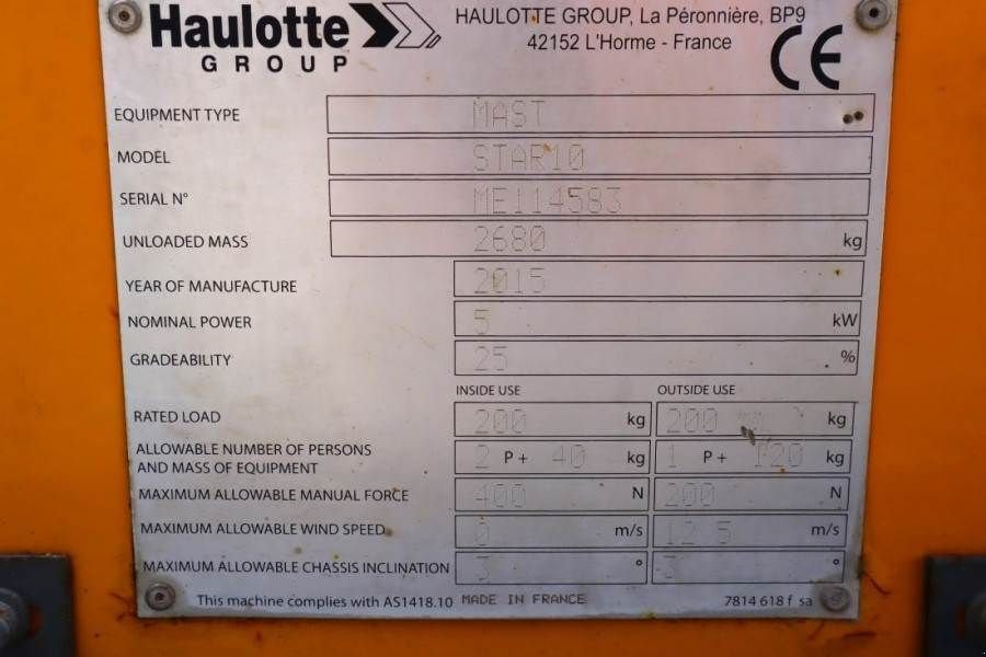 Teleskoparbeitsbühne του τύπου Haulotte Star 10 Electric, 10m Working Height, 3m Reach, 20, Gebrauchtmaschine σε Groenlo (Φωτογραφία 8)