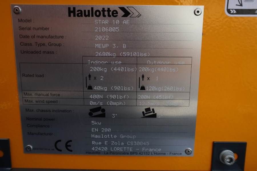 Teleskoparbeitsbühne του τύπου Haulotte Star 10AC Valid Inspection, *Guarantee! Electric,, Gebrauchtmaschine σε Groenlo (Φωτογραφία 8)